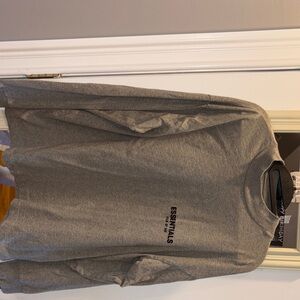 Essentials Heather Gray Long Sleeve Tee